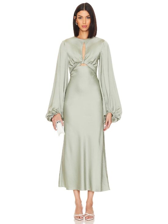 Significant Other Dresses & Skirts - Significant Other Sage Green Demi Midi Dress Size 12 28315
